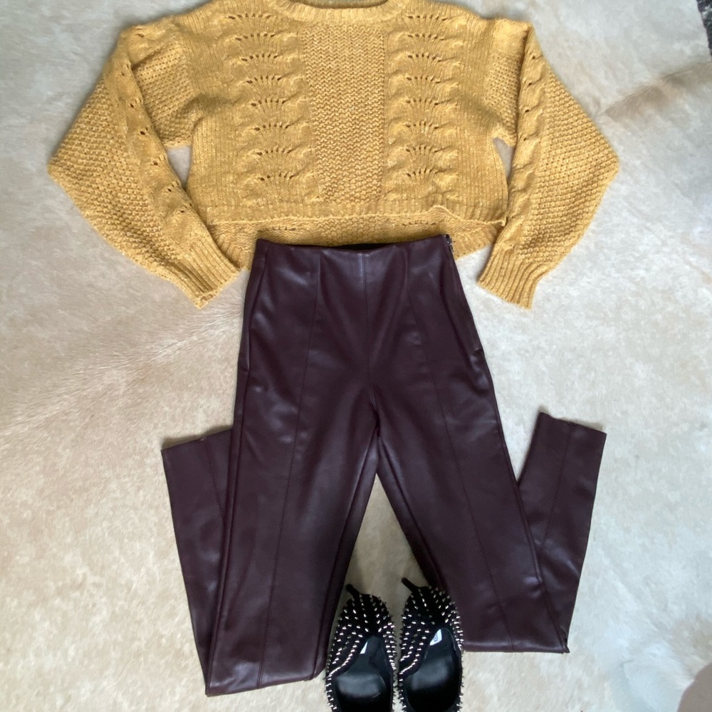 Topshop Percy Faux leather skinny pants